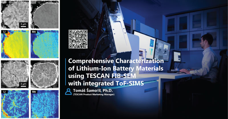 Nghiên cứu toàn diện Vật liệu pin Lithium-ion bằng TESCAN FIB-SEM tích hợp TOF-SIMS