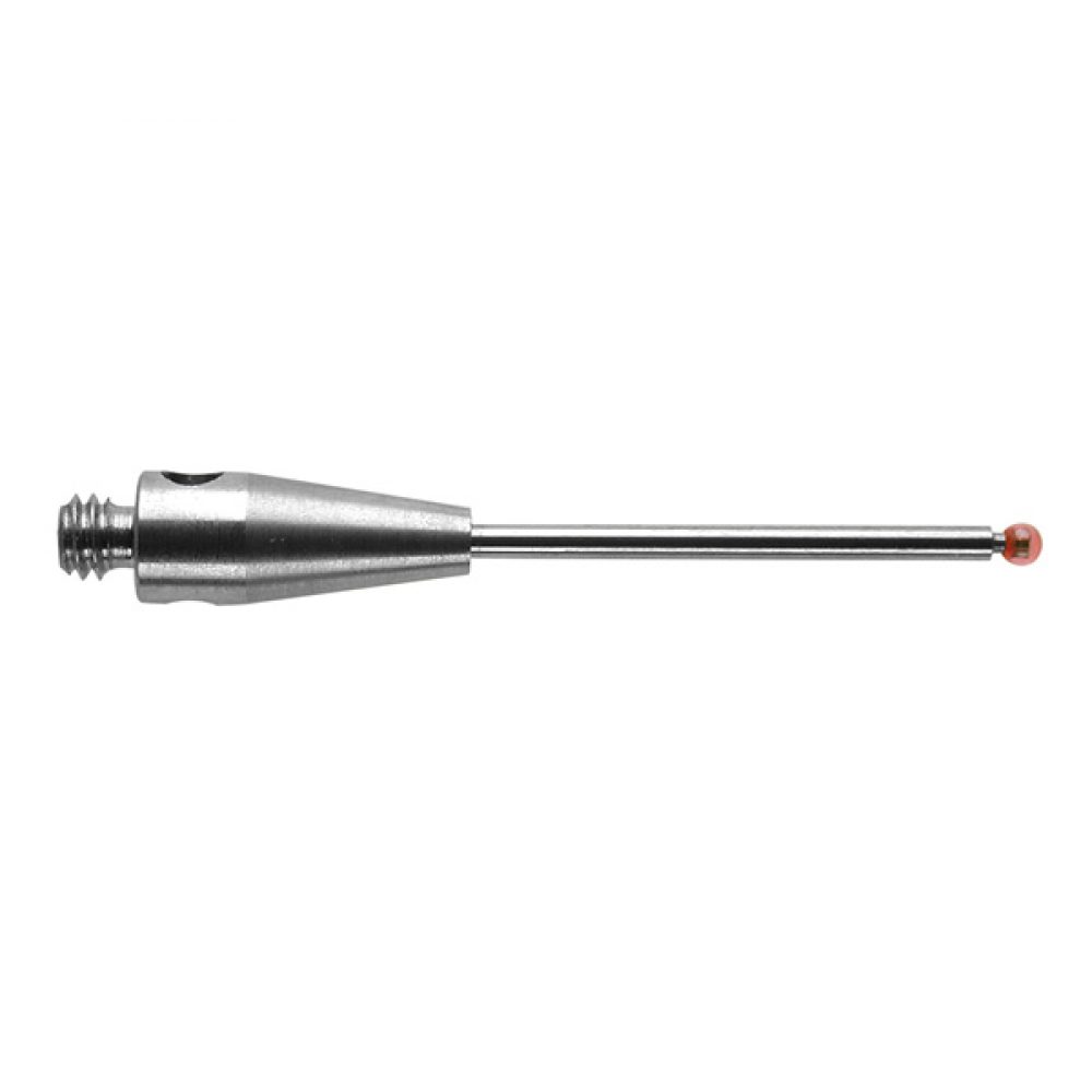 Kim đo tiếp xúc đầu bi Ruby, vật liệu thân bằng hợp kim không gỉ, ren kết nối M2, đường kính bi 1mm - chiều dài 20mm, hãng Renishaw. Mã hàng: A-5003-0033