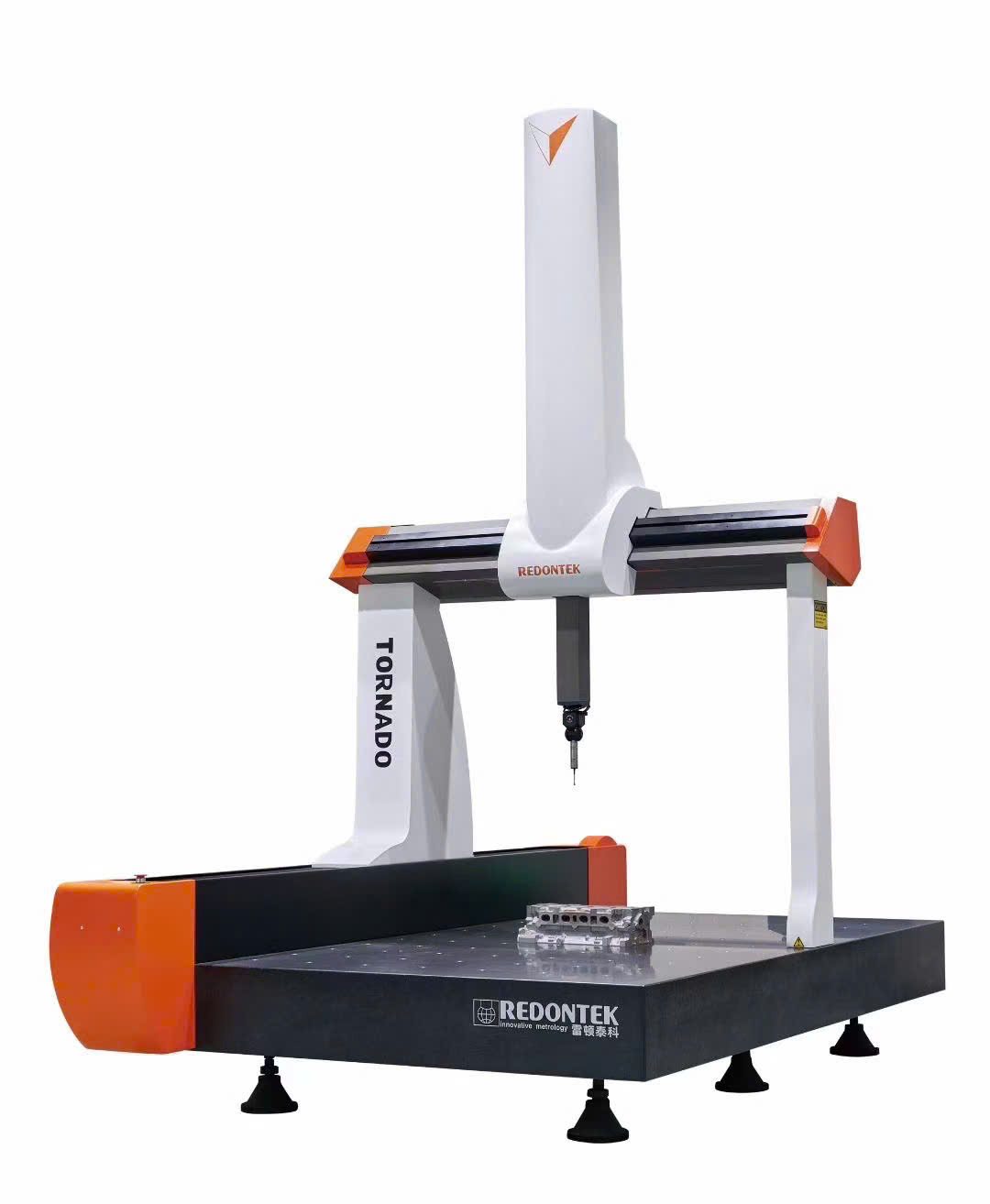 Máy đo tọa độ 3 chiều (CMM) loại cầu (Bridge Type) tự động, vận hành bằng động cơ Servo và hệ thống đệm khí, hành trình đo 2000x3000x1800mm, hãng Redontek. Mã hàng: Tornado NCA203018