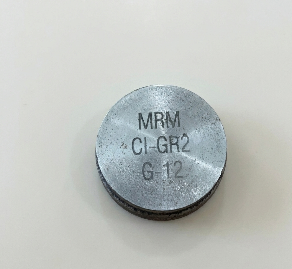Mẫu chuẩn đối chứng CRM cho mác hợp kim gang, hãng Metal Power. Mã hàng: CI-GR2 G-12