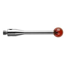 Kim đo tiếp xúc đầu bi Ruby, vật liệu thân bằng hợp kim không gỉ, ren kết nối M2, đường kính bi 4mm - chiều dài 20mm, hãng Renishaw. Mã hàng: A-5000-4161