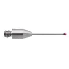 Kim đo tiếp xúc đầu bi Ruby, vật liệu thân bằng hợp kim không gỉ, ren kết nối M3, đường kính bi 1.0mm - chiều dài 21mm, hãng Renishaw. Mã hàng: A-5004-2442