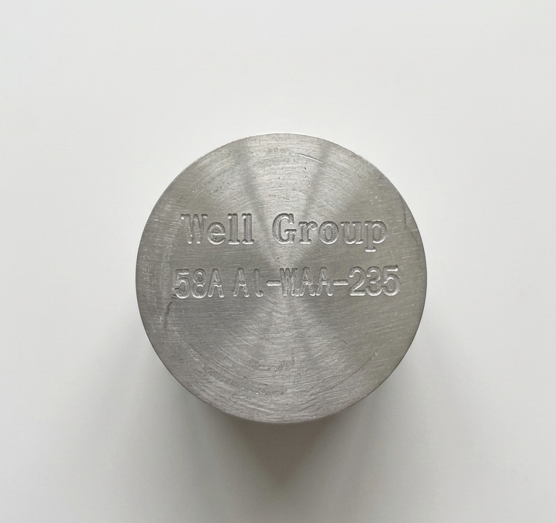 Mẫu chuẩn đối chứng CRM cho mác hợp kim nhôm, hãng Well Groub. Mã hàng: 58A Al-MAA-235