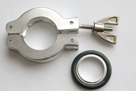 Kẹp xoay mặt bích chân không, nhôm, dùng để liên kết và làm kín mặt bích KF25, kích thước NW20/NW25, mã hàng C10514403(N), hãng  Edwards Vacuum