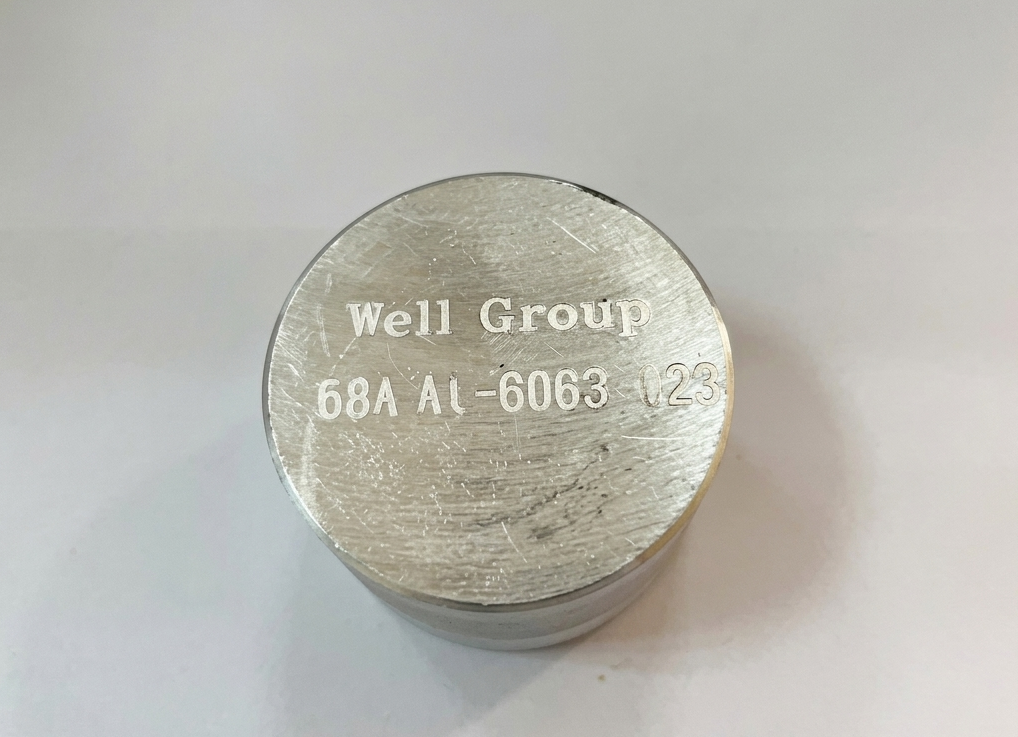 Mẫu chuẩn đối chứng CRM nho mac hợp kim nhôm 6063,  hãng Well Groub. Mã hàng: 58A Al-6063-123
