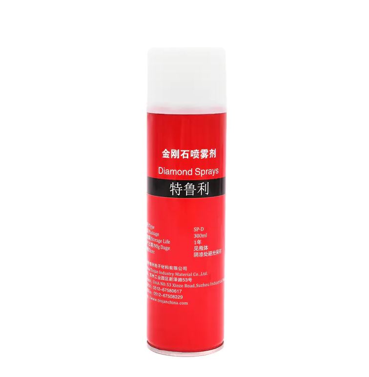 Dung dịch mài kim cương (diamond spray), thành phần hạt kim cương trong dung môi, dùng cho đánh bóng mẫu kim tương, mã hàng: 06.03.325, hãng Trojan